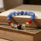 Palace Moat · Quiet Flow Kyanite Bracelet with Handcrafted Tibetan Incense Bead