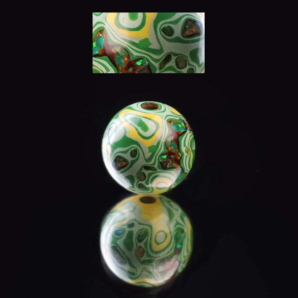 thousands-Year Intangible Cultural Heritage Handmade Natural Lacquer Beads Bracelet Ancient Chinese Lacquer Art · 90-Day Handcraft · Opal-Like Cinnabar & Shell Inlay Jewelry