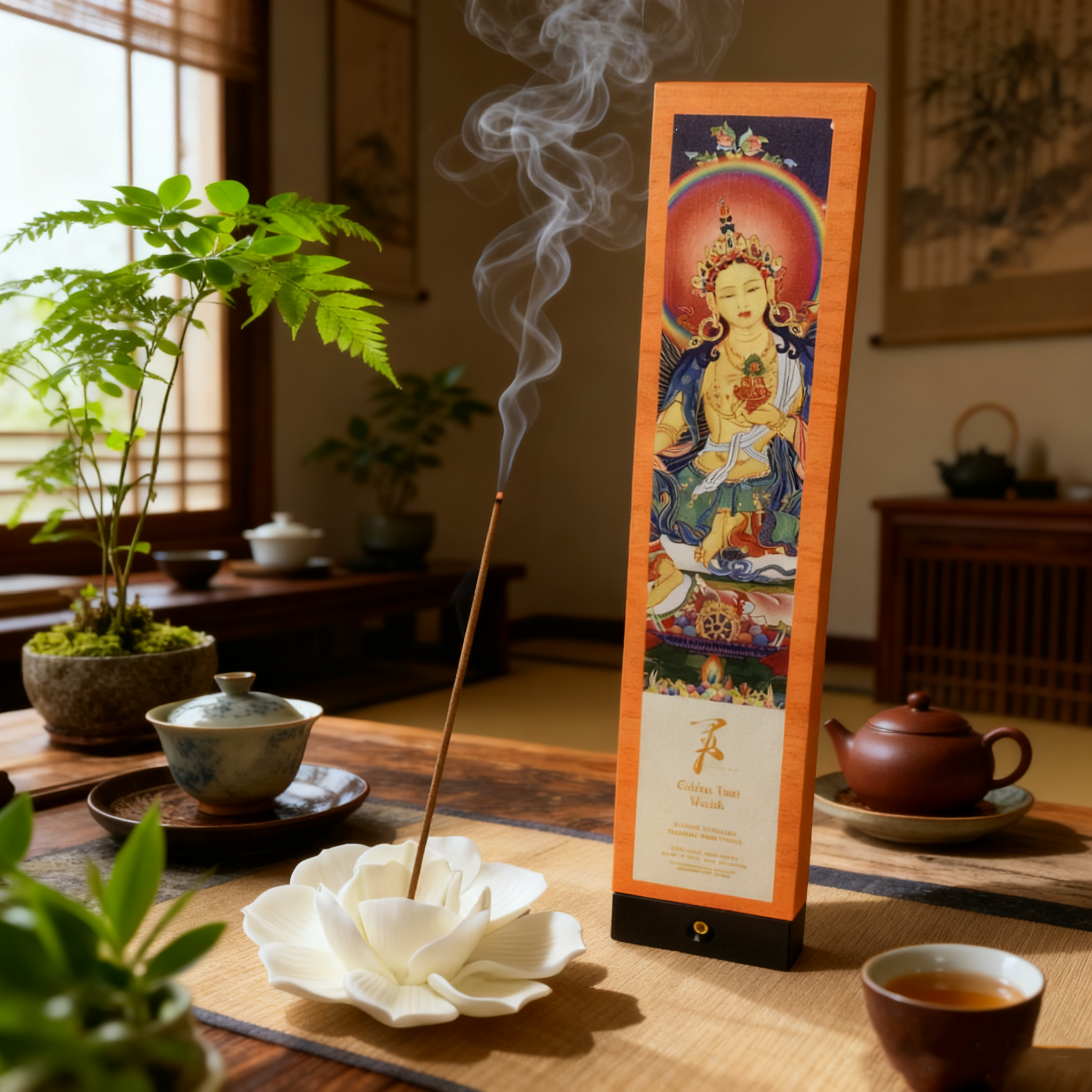 Golden Tara Wealth Tibetan Incense | Agarwood Sandalwood Ambergris White Vine | Abundance, Prosperity & Grateful Blessings