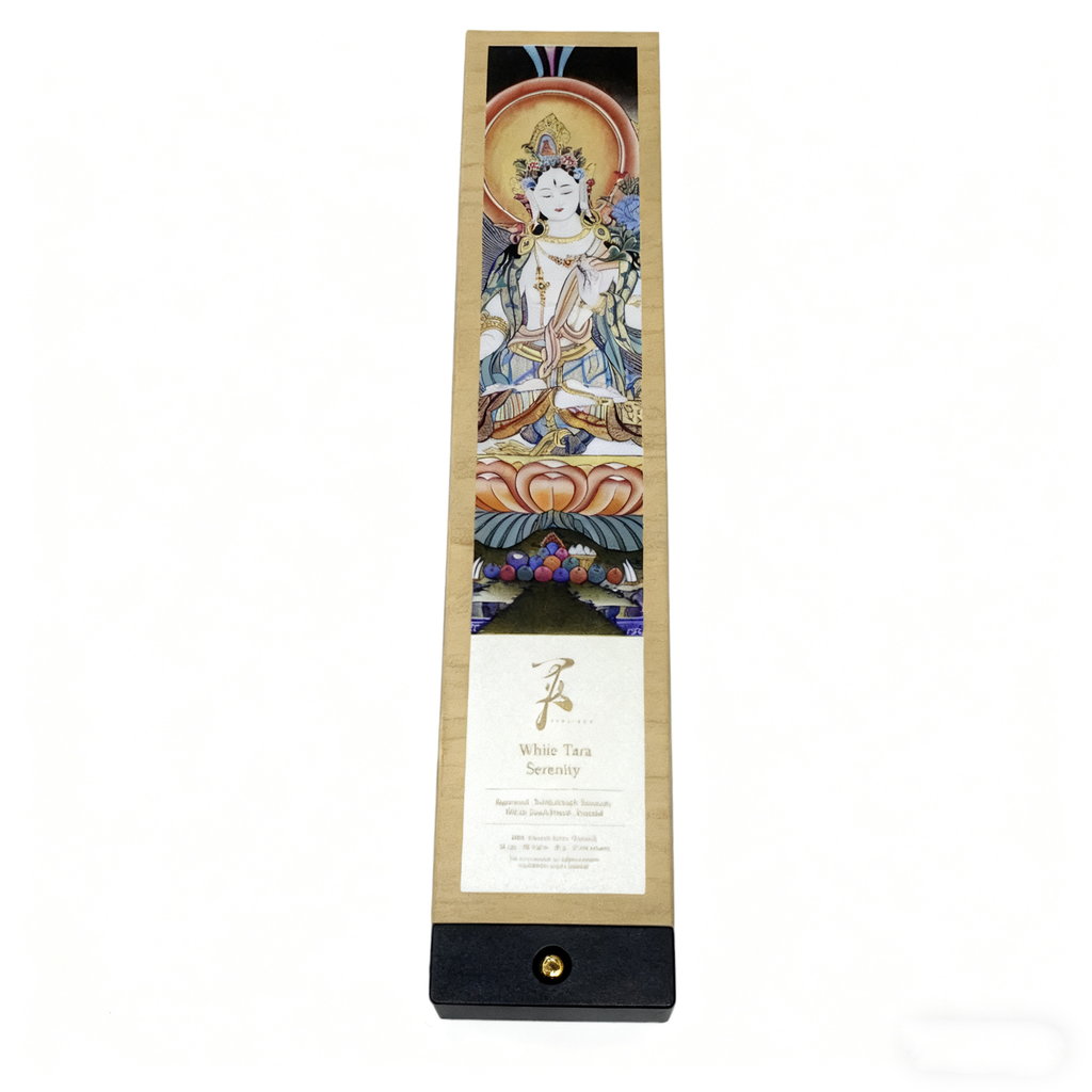 White Tara Serenity Tibetan Incense | Agarwood Sandalwood Benzoin White Sandal Ice Crystal | Calmness, Soothing & Inner Peace