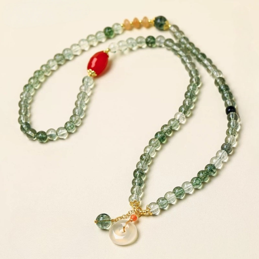 Natural Green Phantom Quartz Bracelet