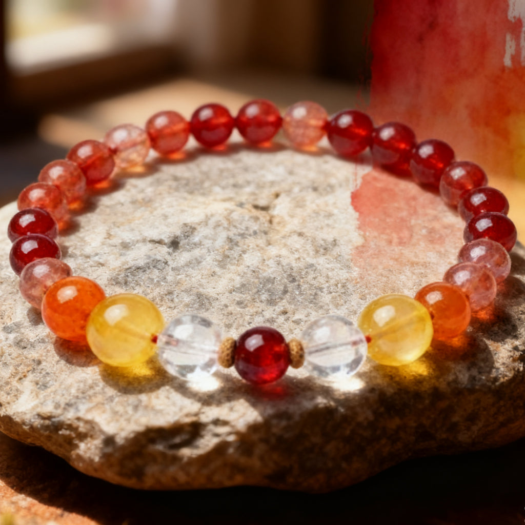 The Auspicious Lion Five Elements Natural Power Bracelet