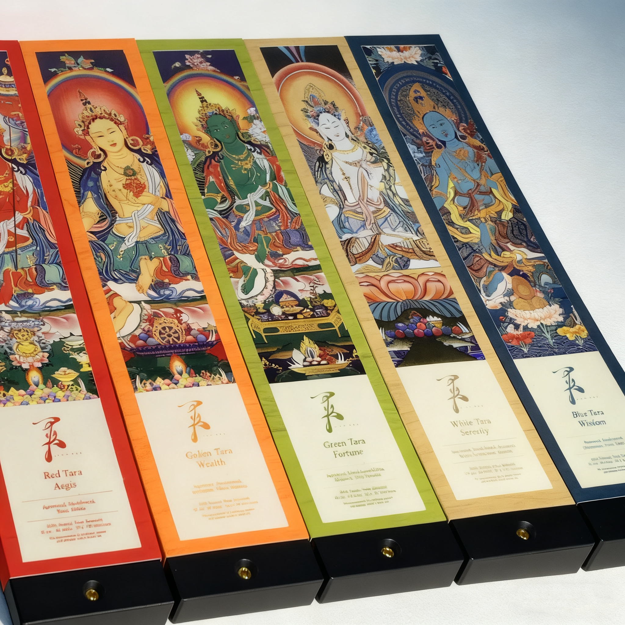 Tara Incense Series | Tibetan Natural Incense Set | Fortune, Aegis, Serenity, Wisdom & Wealth | Handcrafted Cultural Aromatherapy for Meditation & Ambient Balance