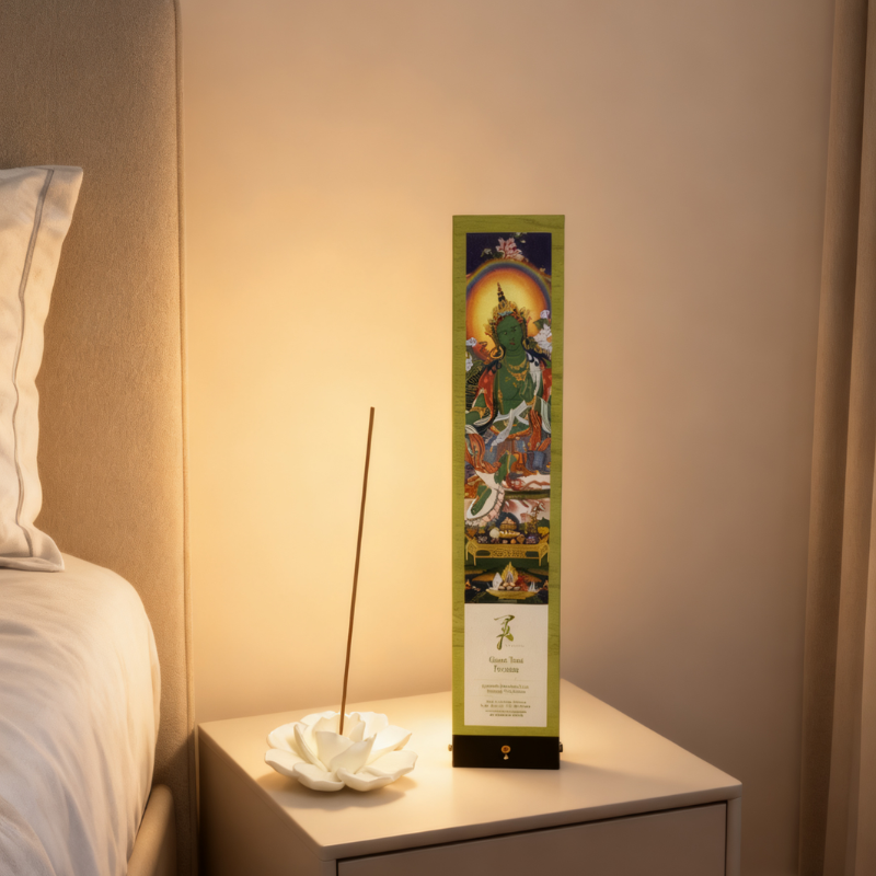 Green Tara Fortune Tibetan Incense | Agarwood Sandalwood Herbal Blend | Ambient Scent, Relaxation & Good Fortune