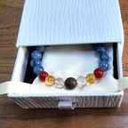 Palace Moat · Quiet Flow Kyanite Bracelet with Handcrafted Tibetan Incense Bead（water）