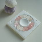 "Xi Zi" Original 11mm Madagascar Rose Quartz & Snow Phantom Bracelet - Relationship Luck & Self-Love Healing Crystal Gift | Independent Women Jewelry