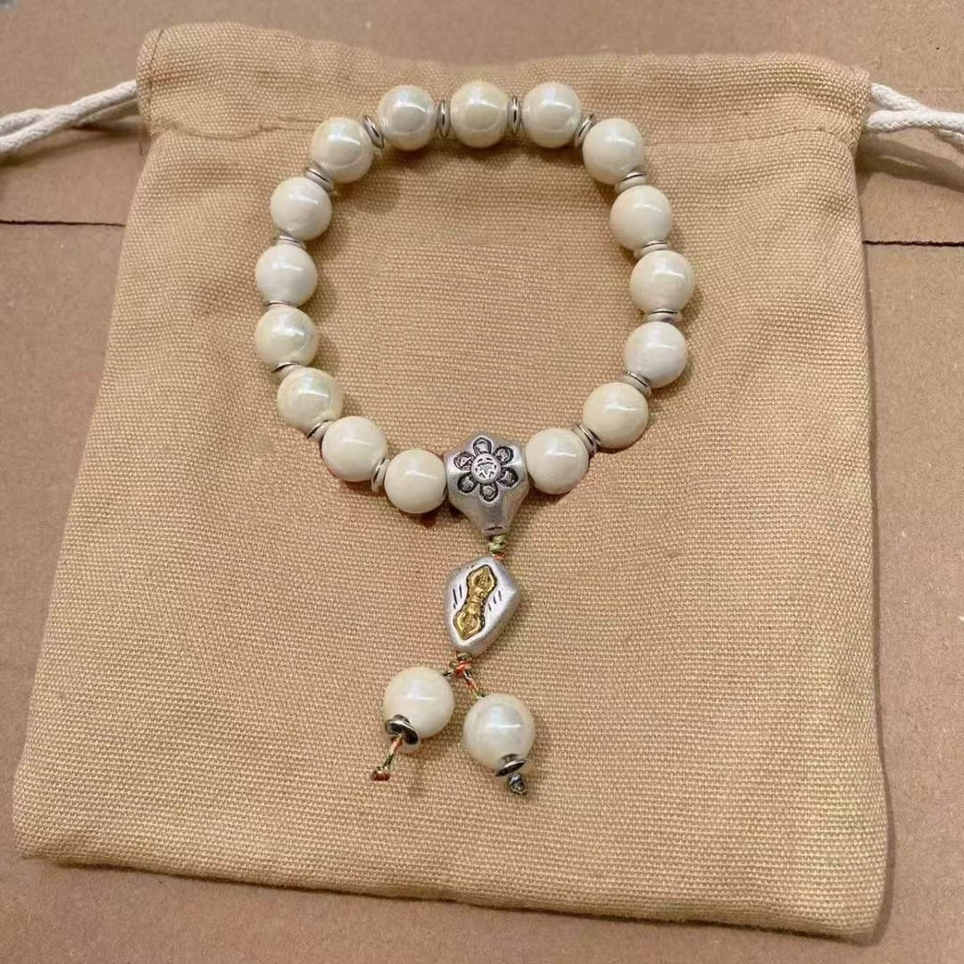 Incense Ash Porcelain Vajra Bracelet