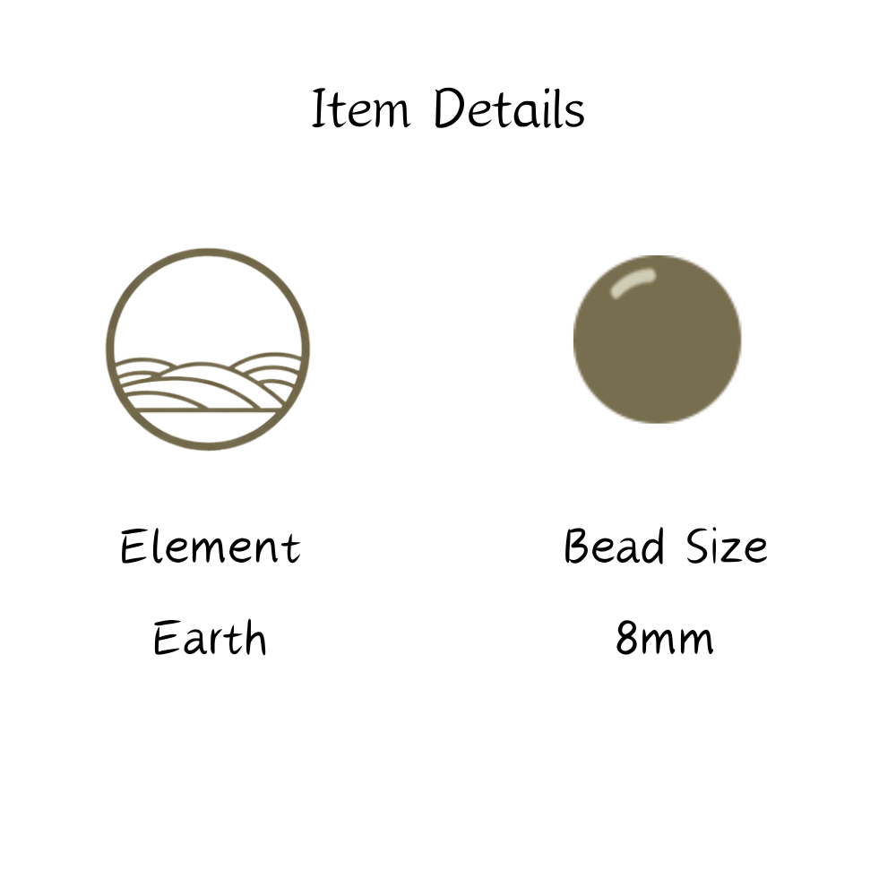 Heartland · Deep Earth Golden Rutilated Quartz & Red Agate Bracelet with Pearl & Handcrafted Tibetan Incense