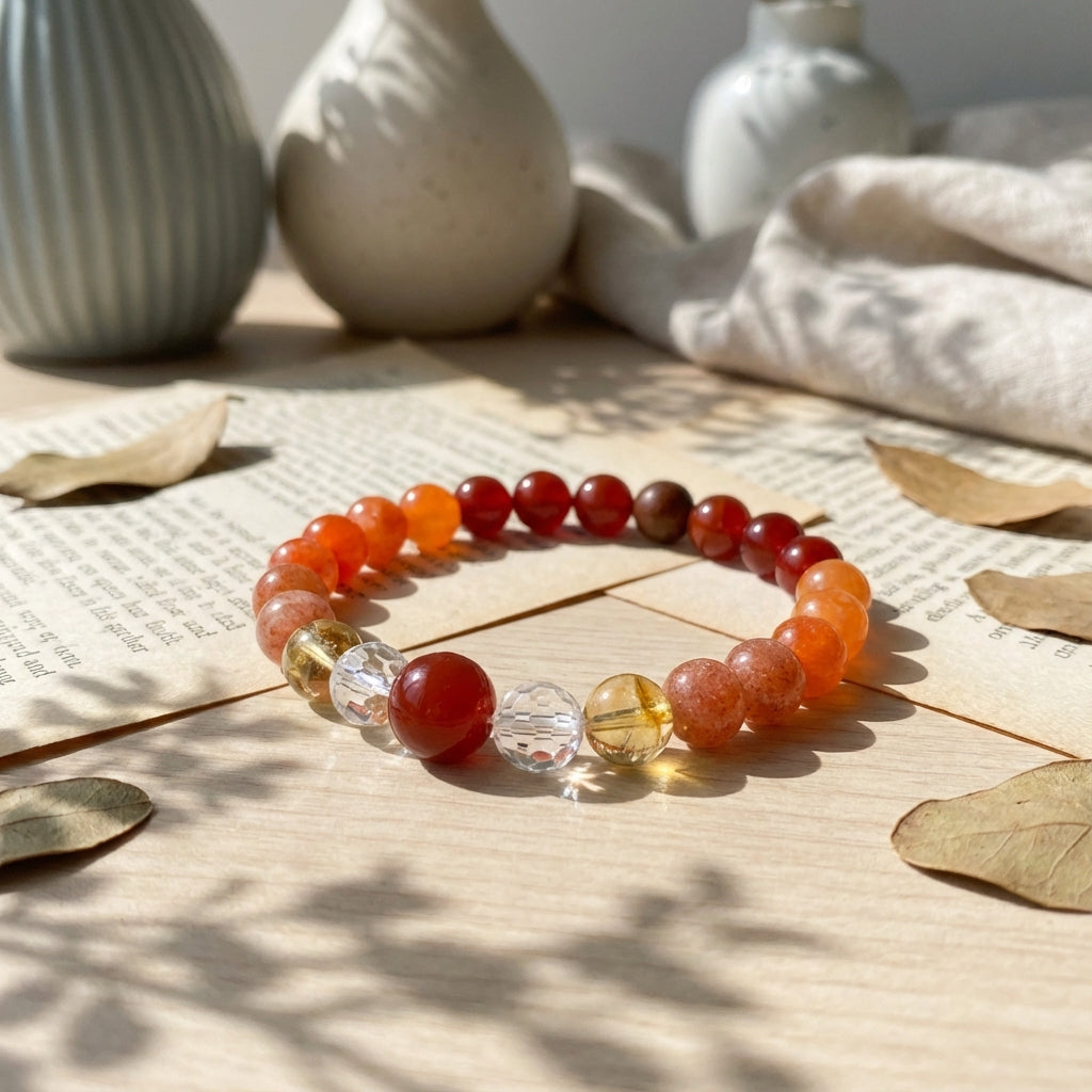 Lion's Blessing · Multi-Treasure Bracelet: Courage, Wealth, and Tibetan Aromatherapy
