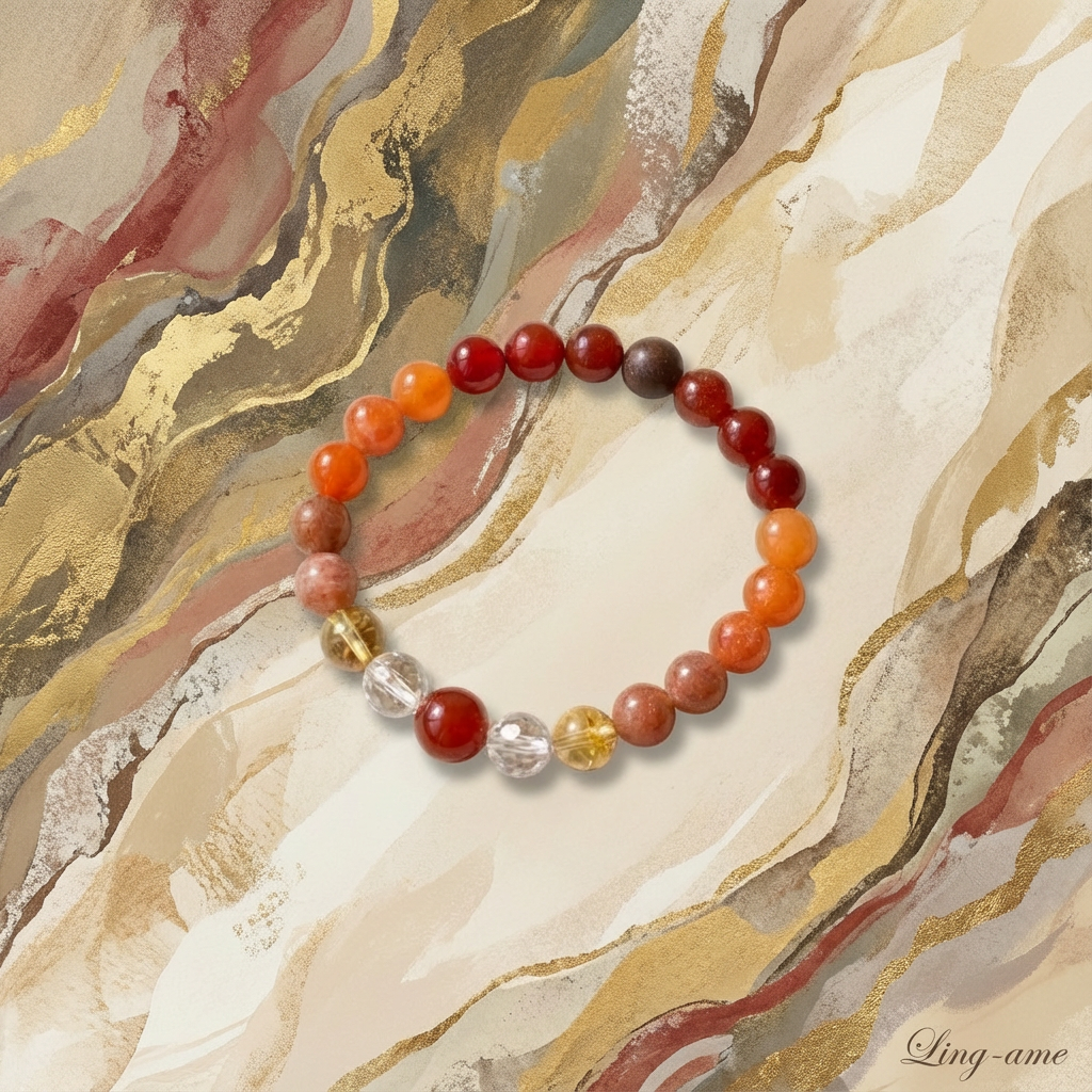 Lion's Blessing · Multi-Treasure Bracelet: Courage, Wealth, and Tibetan Aromatherapy
