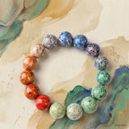 8,000-Year Intangible Cultural Heritage Handmade Natural Lacquer Beads Bracelet Ancient Chinese Lacquer Art · 90-Day Handcraft · Opal-Like Cinnabar & Shell Inlay Jewelry