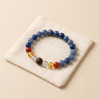 Palace Moat · Quiet Flow Kyanite Bracelet with Handcrafted Tibetan Incense Bead
